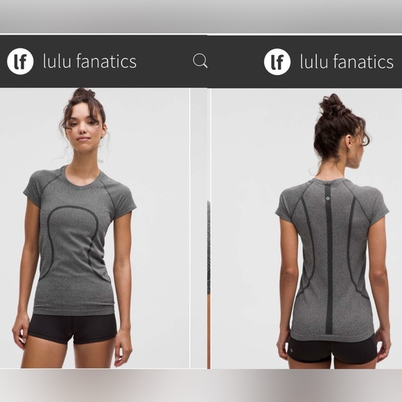 NWT Lululemon Swiftly Tech Short-Sleeve Shirt 2.0 6 Parallel Texture Black White - Picture 1 of 6